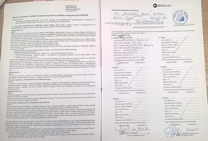 HRVATSKI BLOK-ŽIRO RAČUN U BANCI